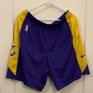 Nike Purple & Gold Basketball Shorts - Lakers Styling